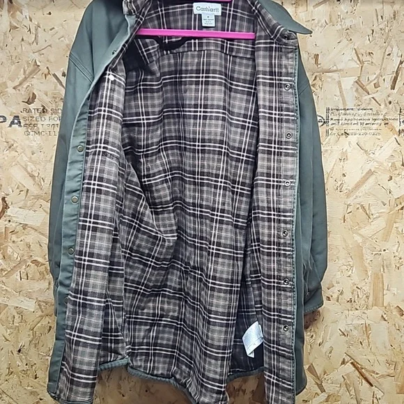 Vintage Carhartt Shirt Jacke Men's Size Medium - Picture 8 of 11